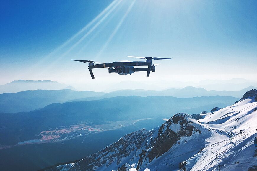 Een UAV camera kan een uniek gezichtsveld geven.