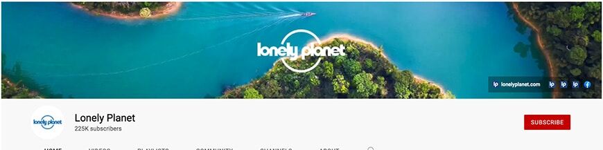 Lonely Planet banner kunst