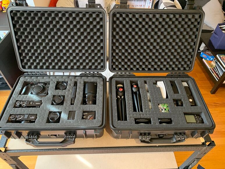 Hardcases voor camera-uitrusting