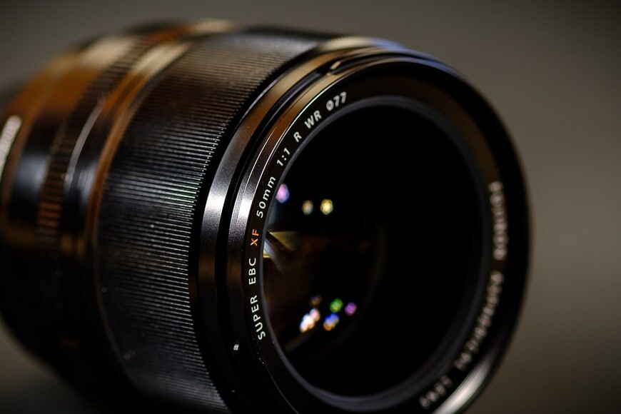 Fuji lens close-up