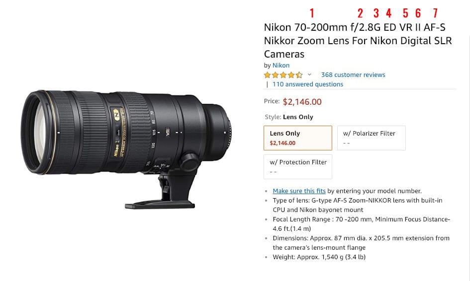 Hoe Nikon Lens te lezen - verschillende sensorgrootte