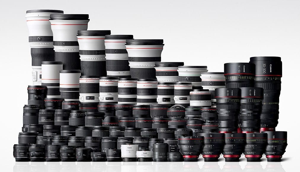 Canon lens line-up