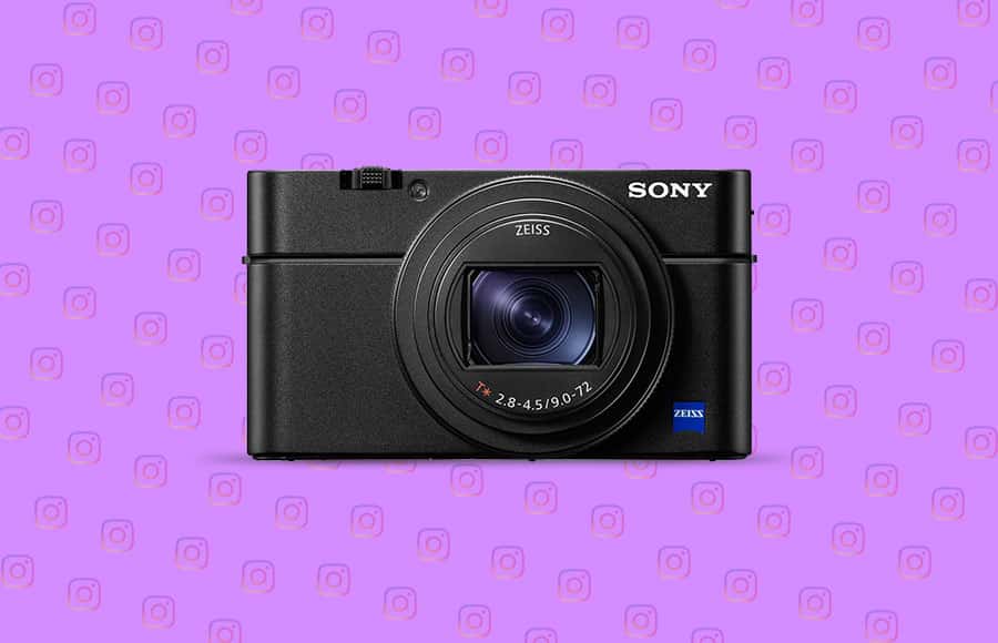 Sony RX100 VI - een van de beste camera's voor Instagram. niet full frame maar geweldig bij weinig licht. Goede zoomlens en scherptediepte