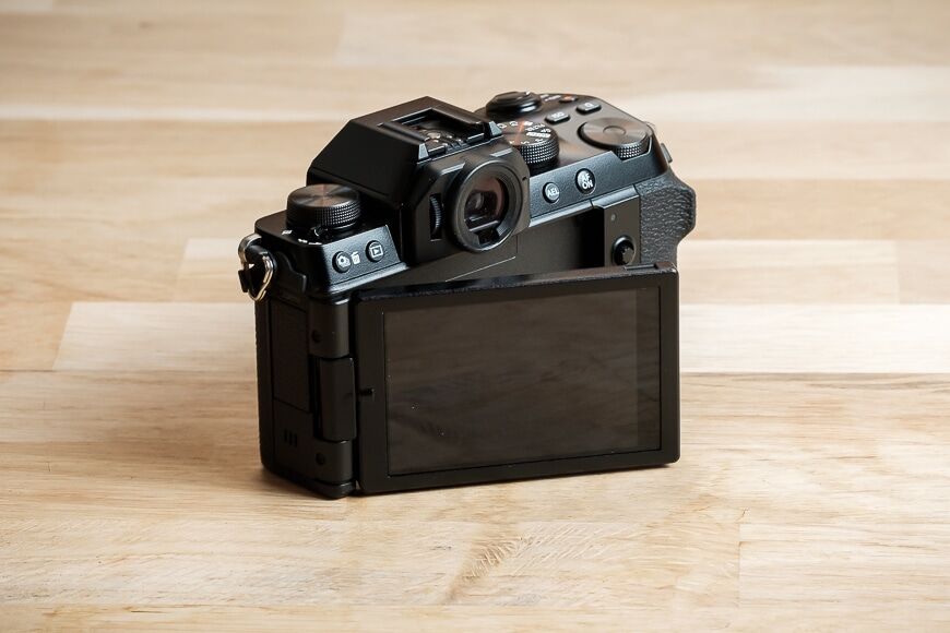 Achterkant van de Fujifilm X-S10