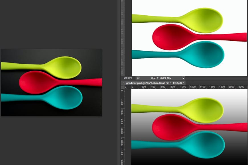 Achtergrondkleur wijzigen in Photoshop - Nieuwe vullaag toevoegen. Klik met de rechtermuisknop voor het vervolgkeuzemenu.