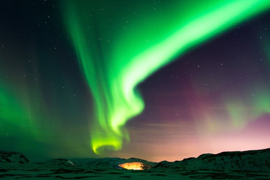 Waar het noorderlicht of Aurora Borealis in IJsland te fotograferen.