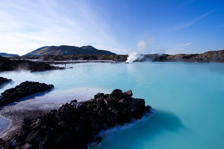 De blauwe lagune van IJsland.