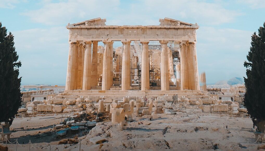 Balans in fotografie dateert uit Griekse tempels uit 600 voor Christus