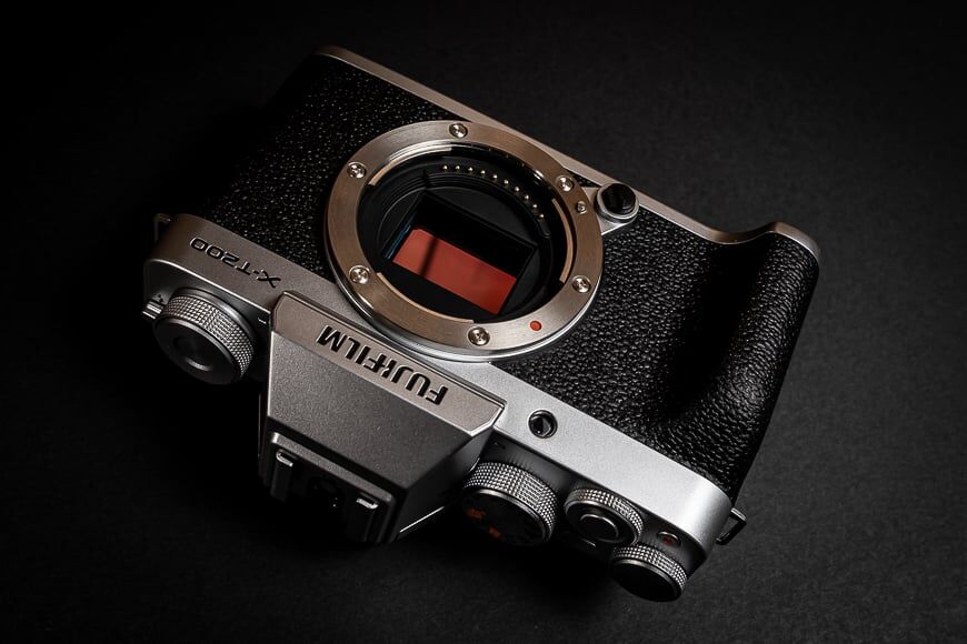 Prachtig Fujifilm retro design in de X-T200.