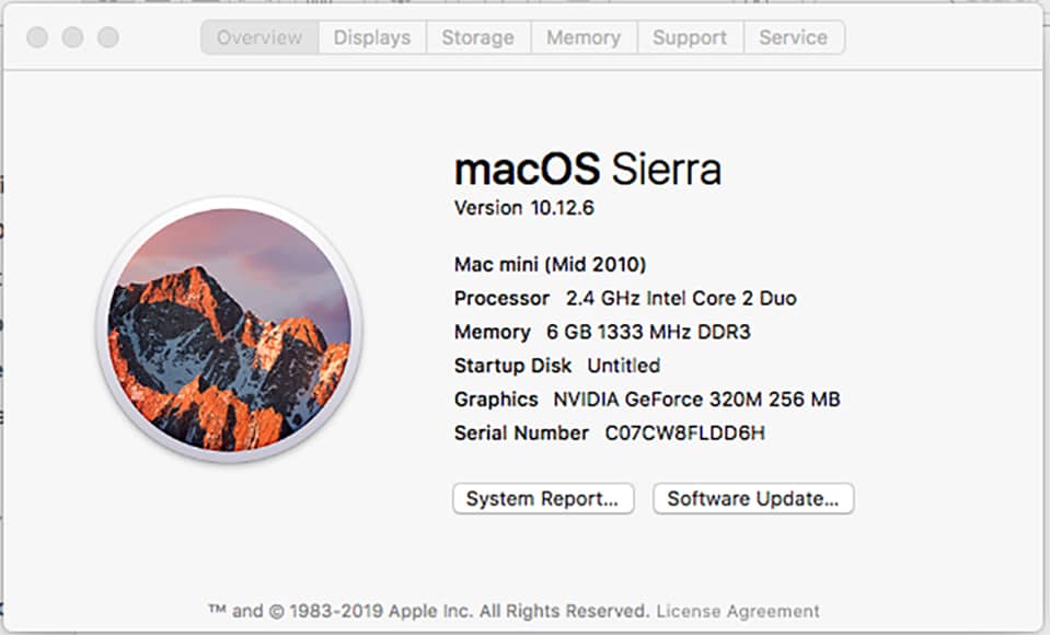 controleer de nieuwste versie van mac os x of sierra