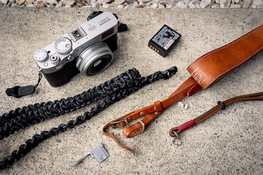 Braided camera strap for fuji x100 cameras