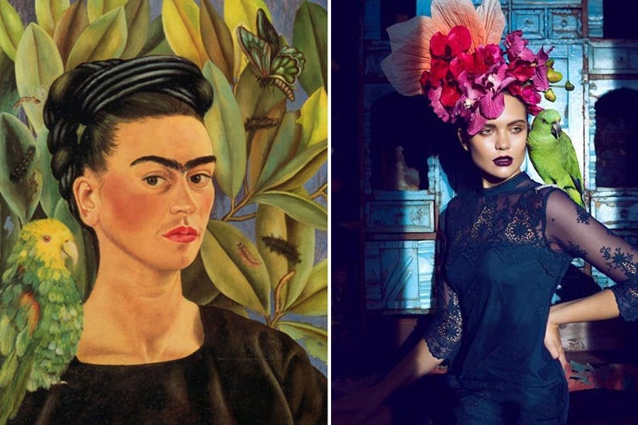 Frida Kahlo schilderij / Fredrik Wannerstedt foto