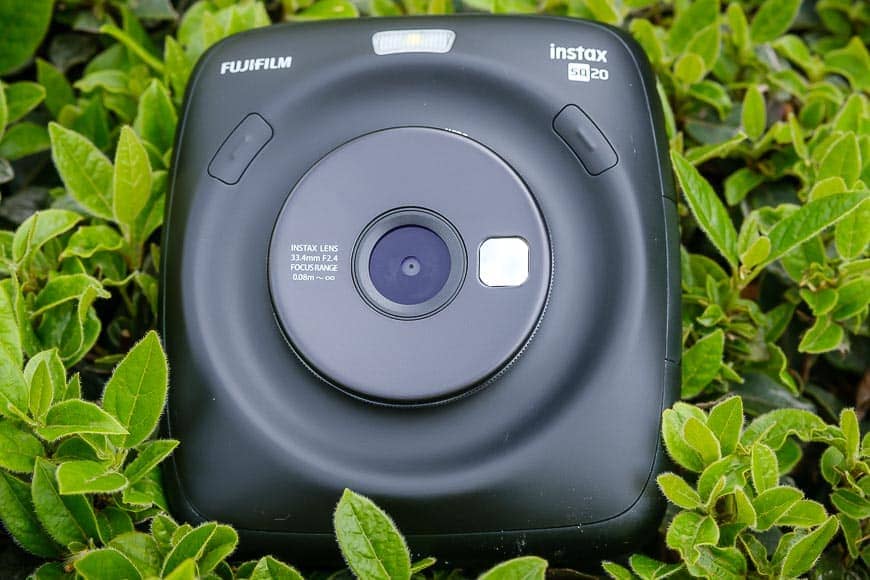 Close-up van de Fujifilm Instax SQ20