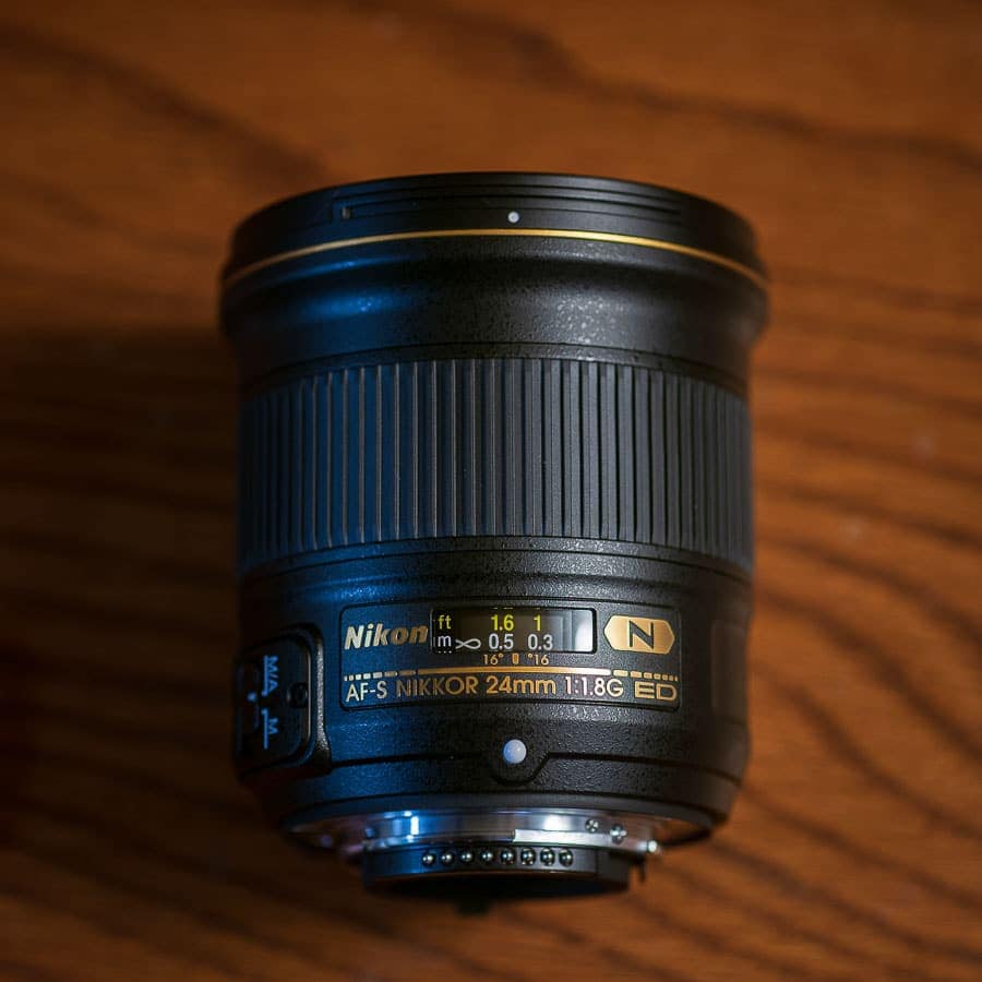 Nikon 24mm f/1.8 G Lens Test Focus Ring Handleiding