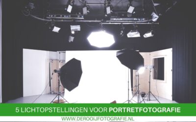 5 Lichtopstellingen voor portretfotografie in de studio